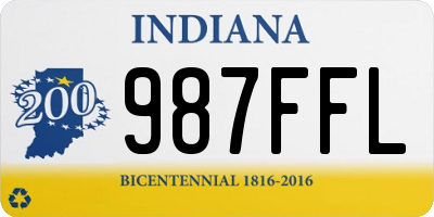 IN license plate 987FFL
