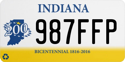 IN license plate 987FFP