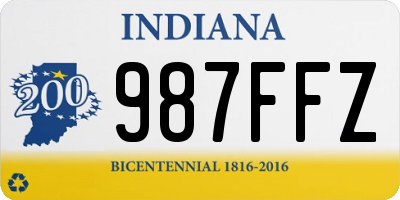 IN license plate 987FFZ