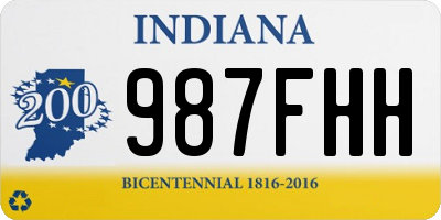 IN license plate 987FHH