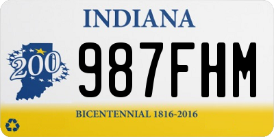 IN license plate 987FHM