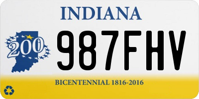 IN license plate 987FHV