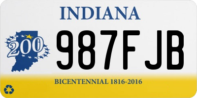 IN license plate 987FJB