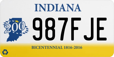 IN license plate 987FJE