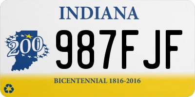 IN license plate 987FJF