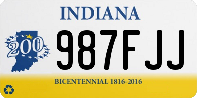 IN license plate 987FJJ