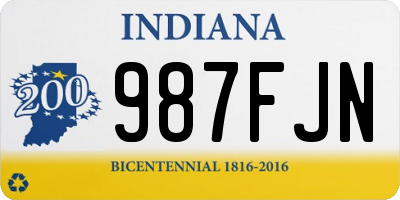 IN license plate 987FJN