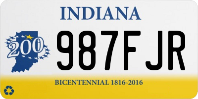 IN license plate 987FJR