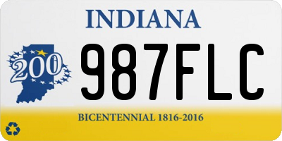 IN license plate 987FLC