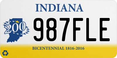 IN license plate 987FLE