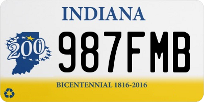 IN license plate 987FMB