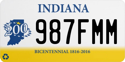 IN license plate 987FMM