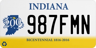 IN license plate 987FMN