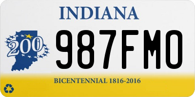 IN license plate 987FMO