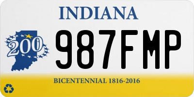 IN license plate 987FMP