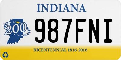 IN license plate 987FNI