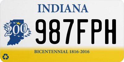 IN license plate 987FPH