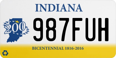 IN license plate 987FUH