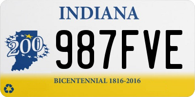 IN license plate 987FVE