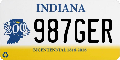 IN license plate 987GER