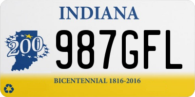 IN license plate 987GFL