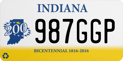 IN license plate 987GGP