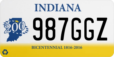 IN license plate 987GGZ