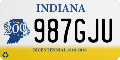 IN license plate 987GJU