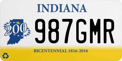 IN license plate 987GMR