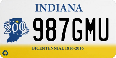 IN license plate 987GMU