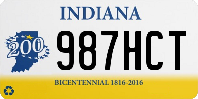 IN license plate 987HCT