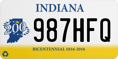 IN license plate 987HFQ