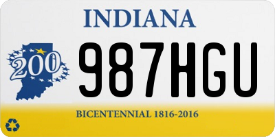 IN license plate 987HGU