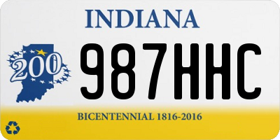 IN license plate 987HHC
