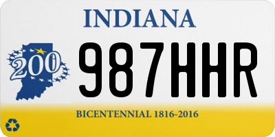 IN license plate 987HHR