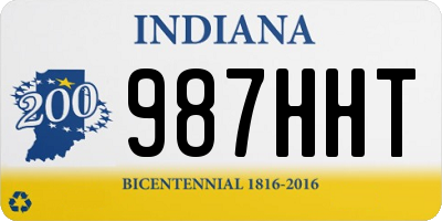 IN license plate 987HHT