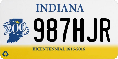 IN license plate 987HJR