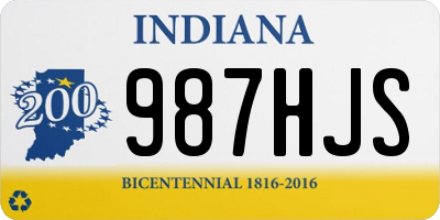 IN license plate 987HJS