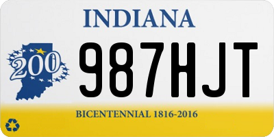 IN license plate 987HJT