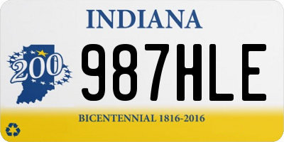 IN license plate 987HLE