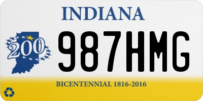 IN license plate 987HMG