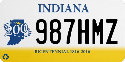 IN license plate 987HMZ