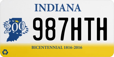 IN license plate 987HTH