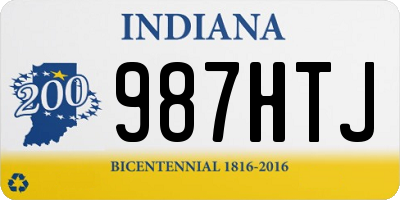 IN license plate 987HTJ