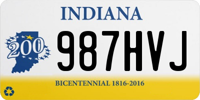 IN license plate 987HVJ