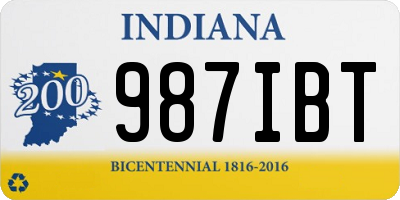IN license plate 987IBT