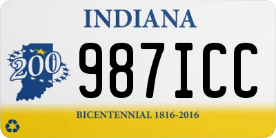 IN license plate 987ICC