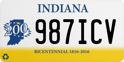 IN license plate 987ICV