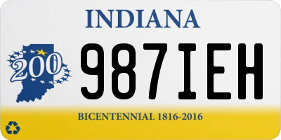 IN license plate 987IEH