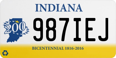 IN license plate 987IEJ